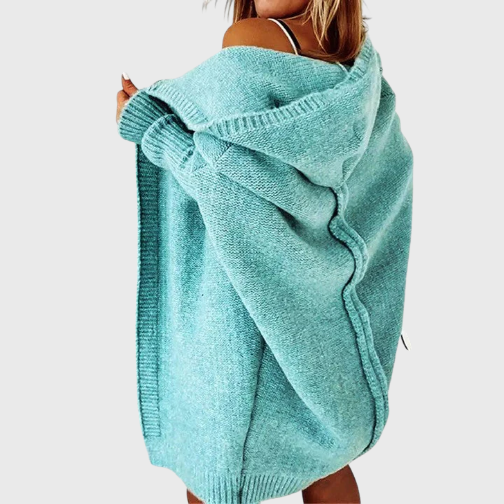 Cardigan con cappuccio