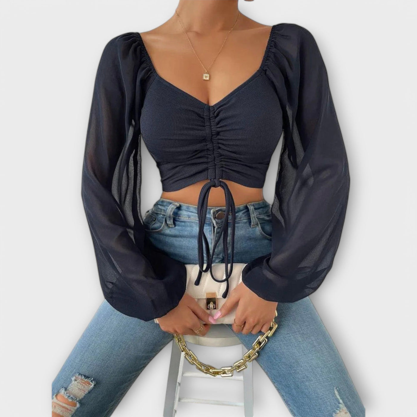 Jacqueline - Blusa da sera versatile
