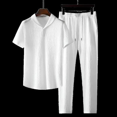 Polo e pantaloni in cotone