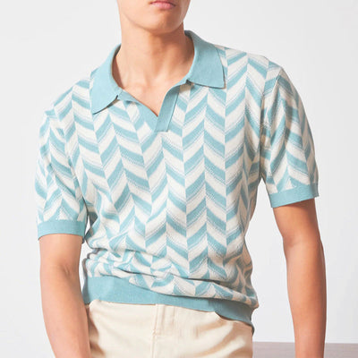 Polo con scollatura a V