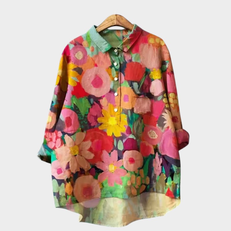 Yvonne | Blusa Premium con finiture in pizzo