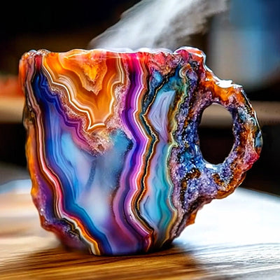 Tazze da caffè in cristallo minerale