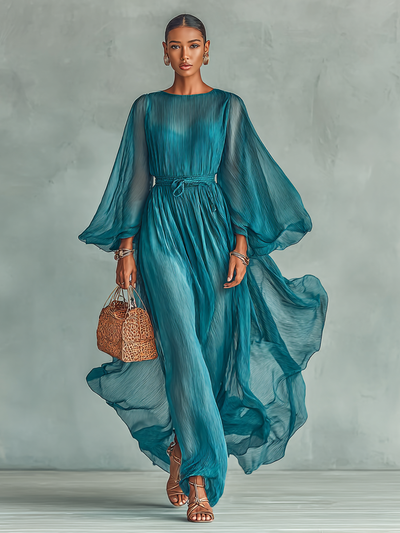 Abito Maxi in Chiffon