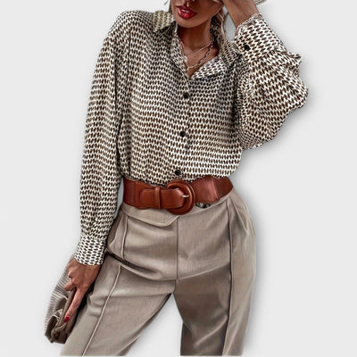 Ashley - Blusa vintage a manica lunga