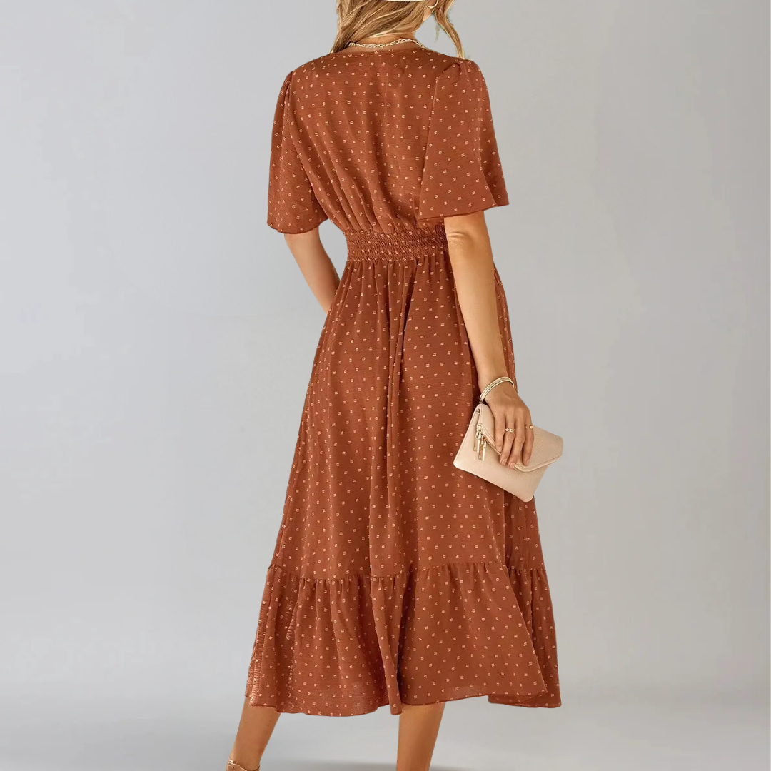 Aria™ | Abito Midi con Scollo a V