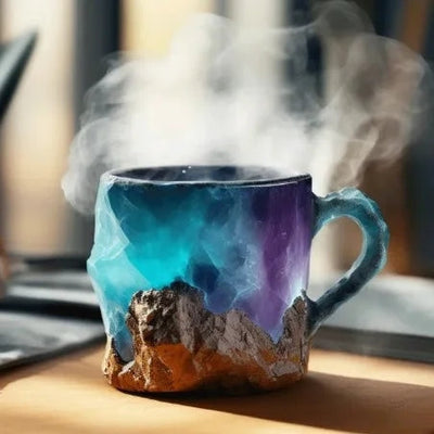 Tazze da caffè in cristallo minerale