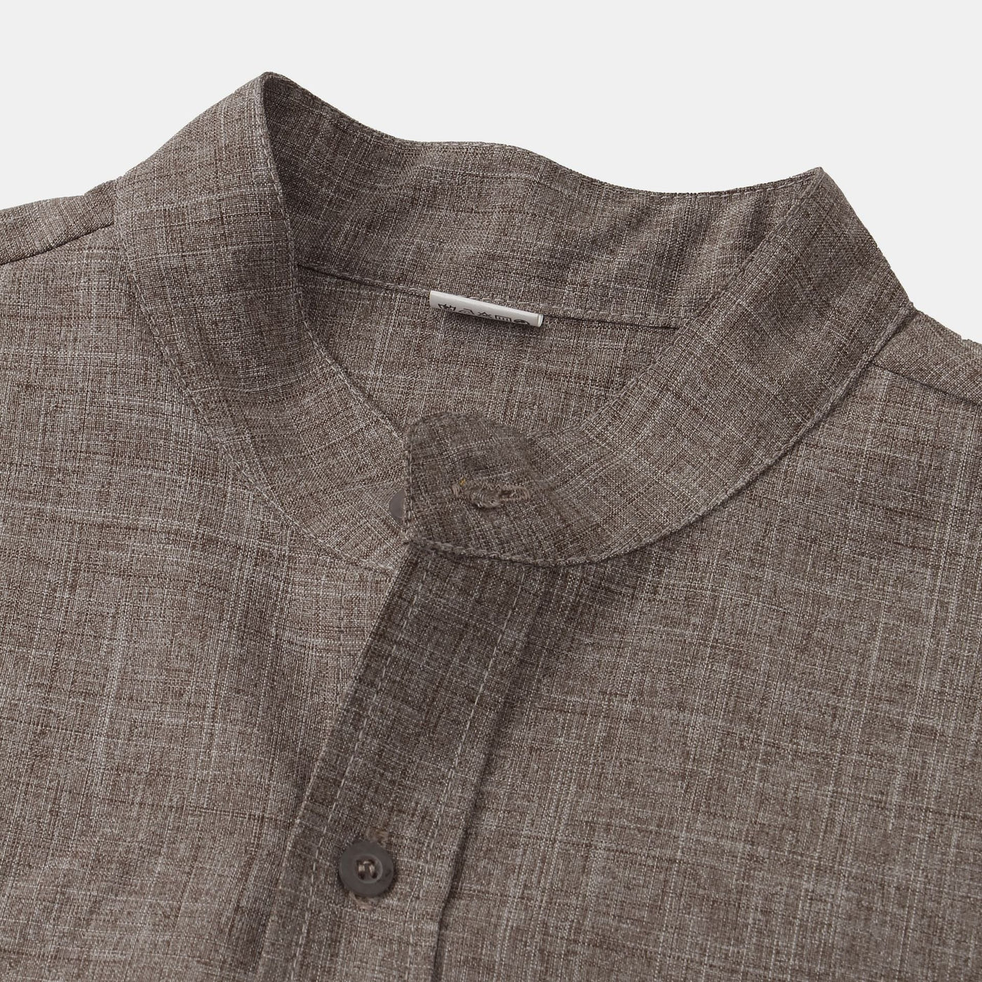 Camicia di cotone liscia con bottoni