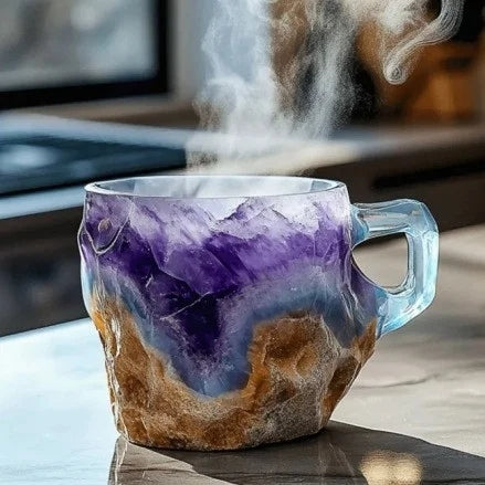 Tazze da caffè in cristallo minerale