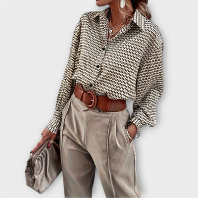Ashley - Blusa vintage a manica lunga