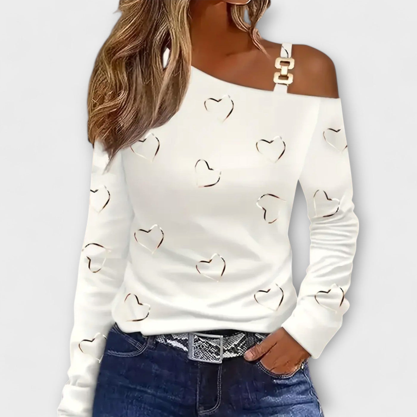 Evelyn - Maglietta casual a maniche lunghe