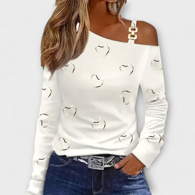 Evelyn - Maglietta casual a maniche lunghe