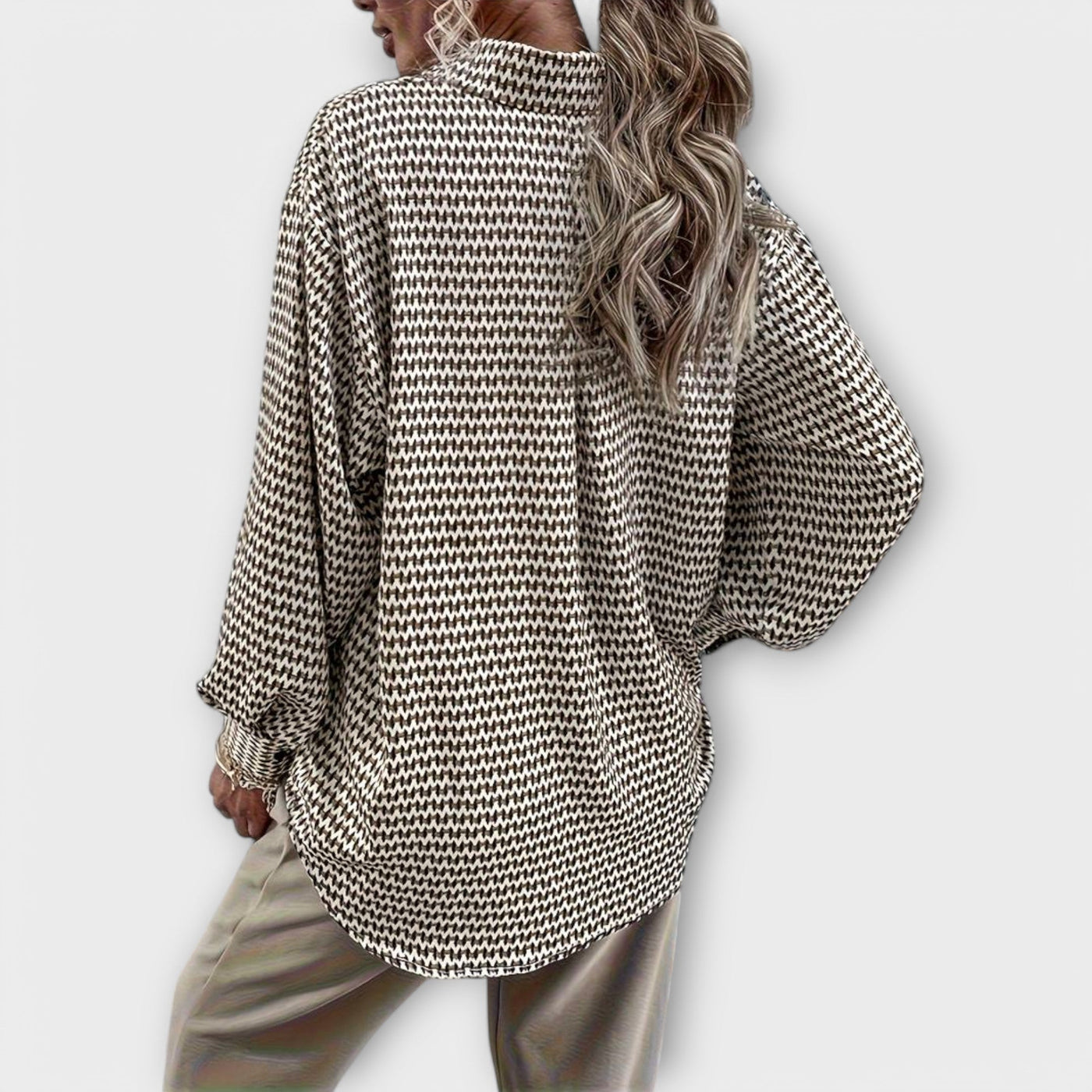 Ashley - Blusa vintage a manica lunga