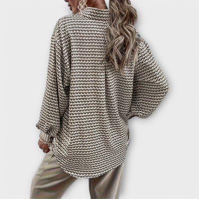Ashley - Blusa vintage a manica lunga