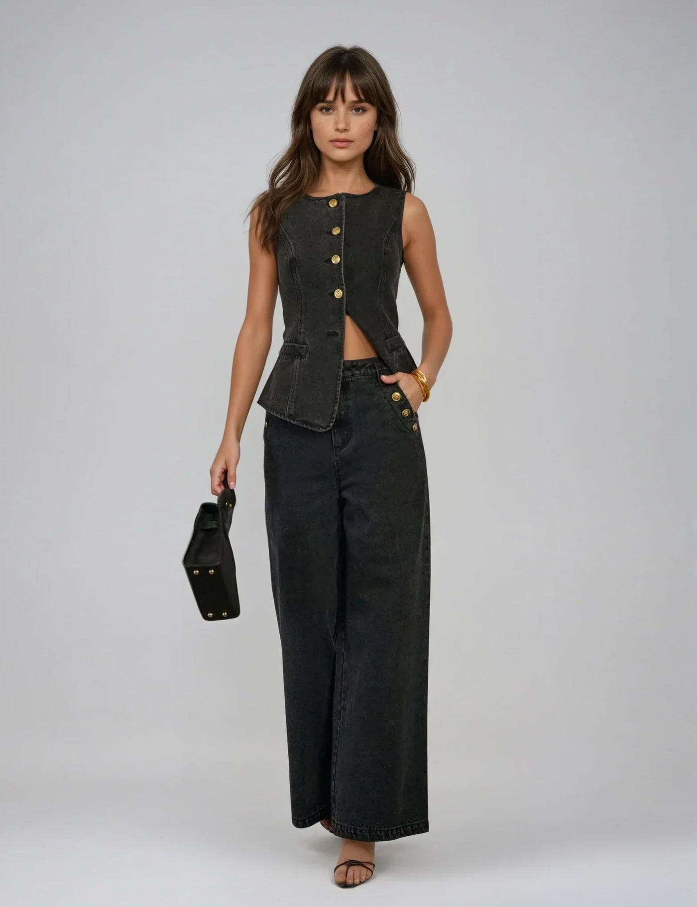 Corinne™ | Completo Denim Raffinato