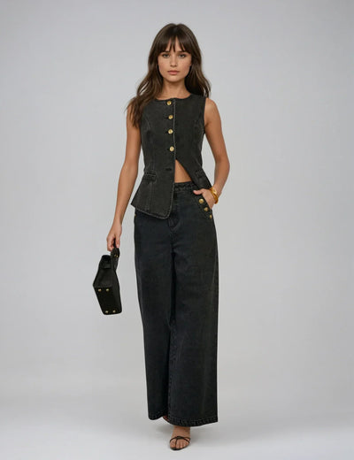 Corinne™ | Completo Denim Raffinato