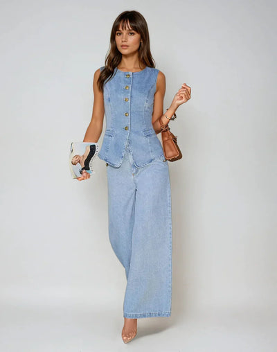 Corinne™ | Completo Denim Raffinato
