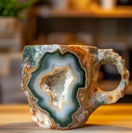 Tazze da caffè in cristallo minerale