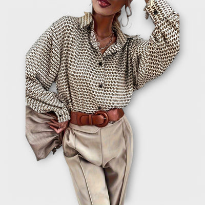 Ashley - Blusa vintage a manica lunga