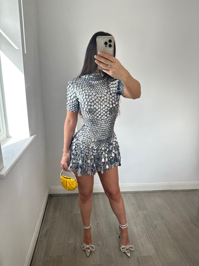 Djenna | Abito Mini con Collo Alto