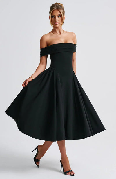 Abito Midi Alexander Saint in Stile Elegante