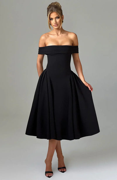 Abito Midi Alexander Saint in Stile Elegante