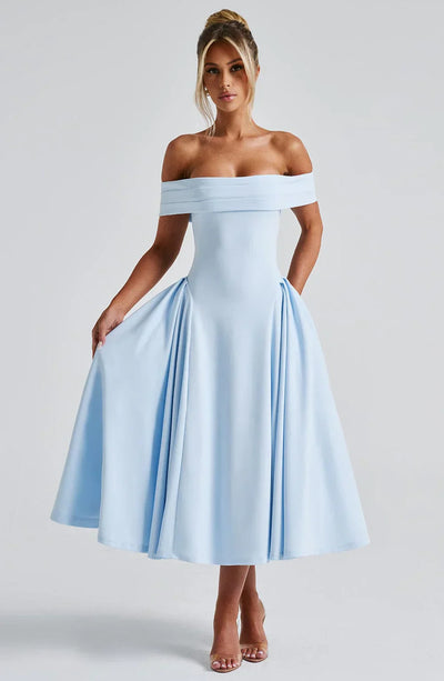Abito Midi Alexander Saint in Stile Elegante