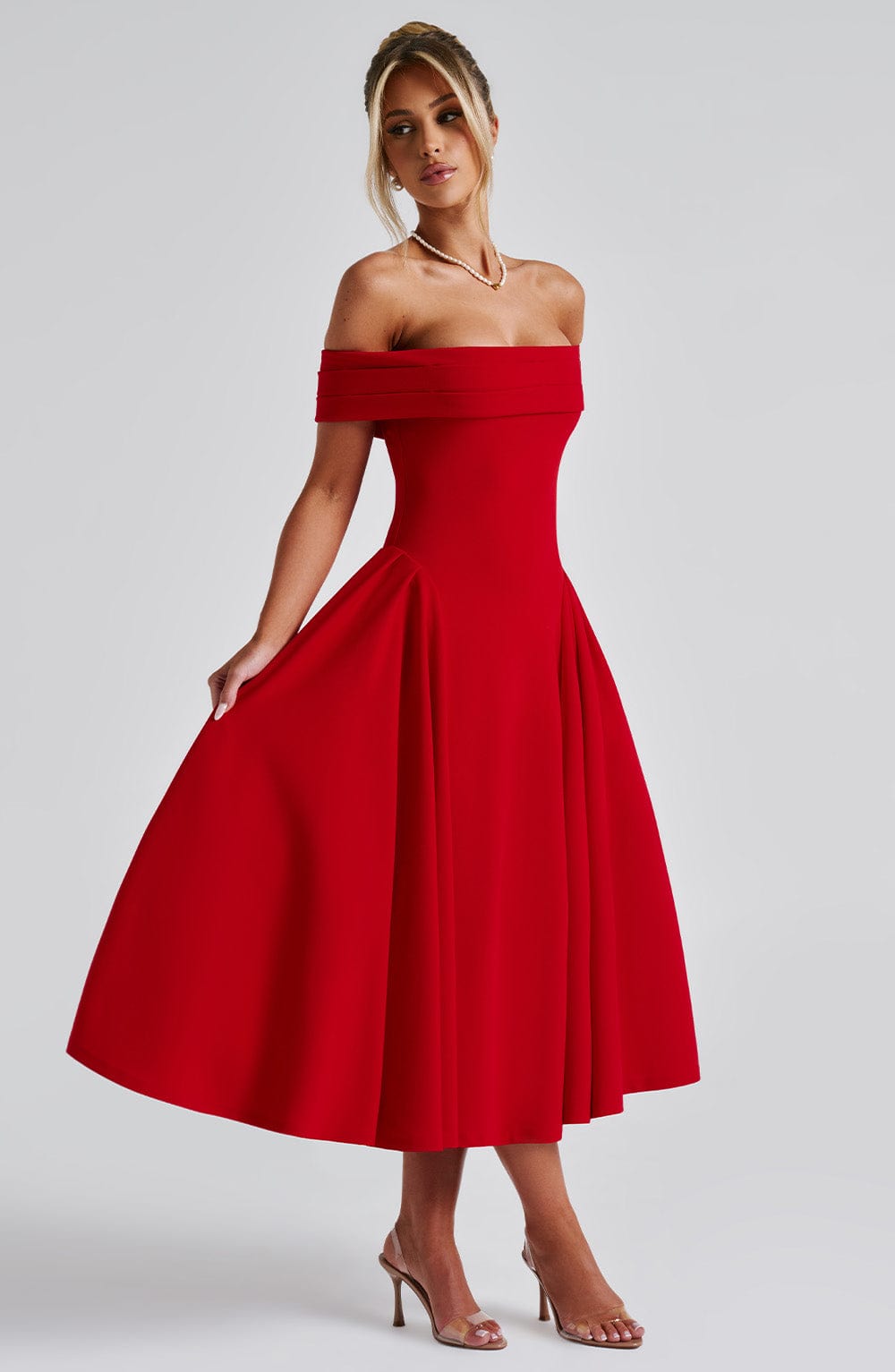 Abito Midi Alexander Saint in Stile Elegante