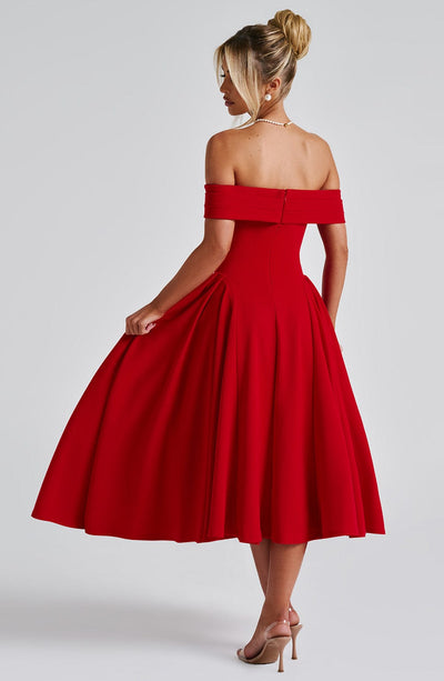 Abito Midi Alexander Saint in Stile Elegante