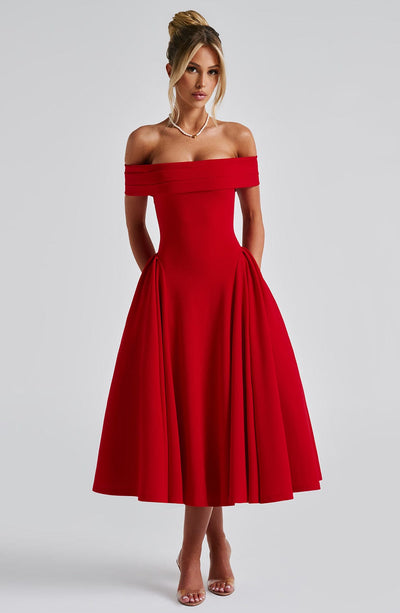 Abito Midi Alexander Saint in Stile Elegante
