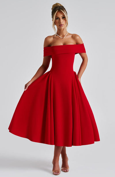 Abito Midi Alexander Saint in Stile Elegante