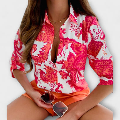 Blusa con colletto classico