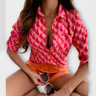 Blusa con colletto classico