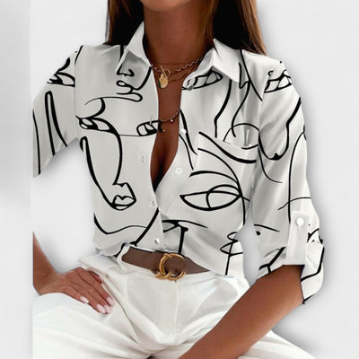 Blusa con colletto classico