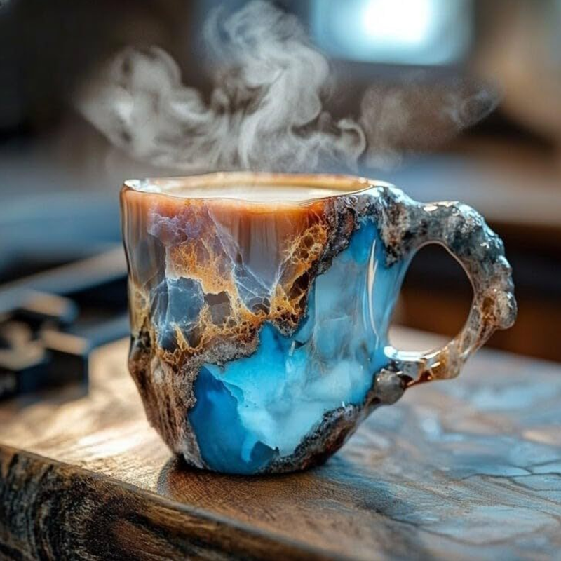 Tazze da caffè in cristallo minerale